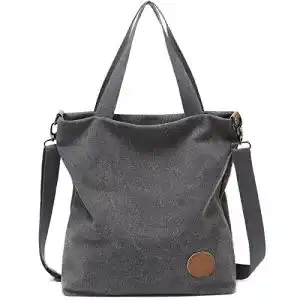 Umhängetaschen Damen JANSBEN Damen Canvas Handtasche