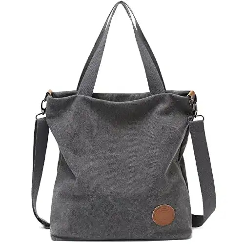 Umhängetaschen Damen JANSBEN Damen Canvas Handtasche
