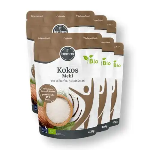 Die beste Kokosmehl borchers 6 x Bio Premium (6 x 400 g) 2026 Test Bestseller Kokosmehl borchers 6 x Bio Premium (6 x 400 g)