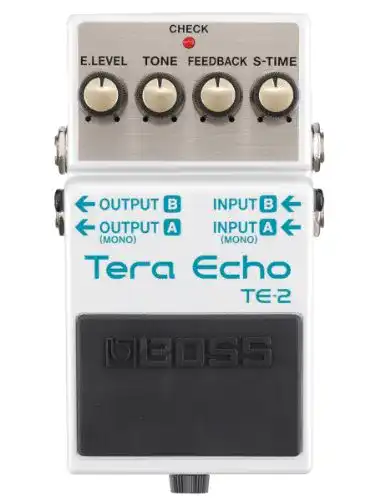Delay-Pedal BOSS TE-2 Tera Echo Pedal, Oppulente Effekte