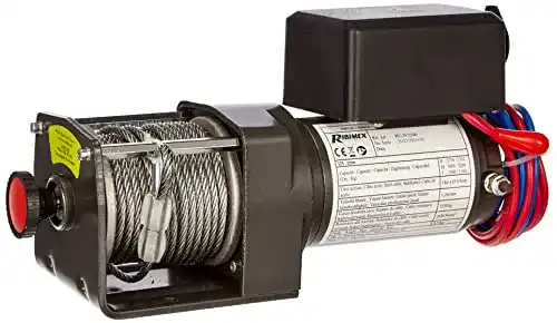 Seilwinde 12V RIBITECH 2355 Elektrische Seilwinde 2,2 Tonnen Fuß
