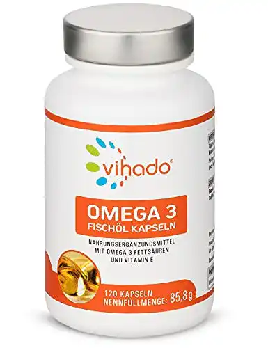 Omega-3-Kapseln Vihado Omega 3 Kapseln mit Fischöl, 120 Kaps.
