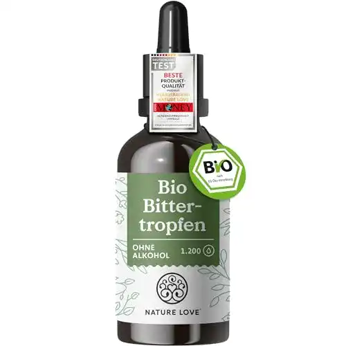 Mittel zum Abnehmen Nature Love Bio Bittertropfen ohne Alkohol