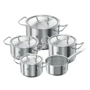 Zwilling-Töpfe Zwilling Kochtopf-Set, 5-tlg., 4 Deckel, Induktion