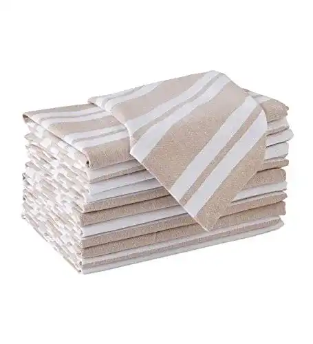 Servietten Encasa Homes Esstisch 12 Stück Set Groß 43 x 43 cm