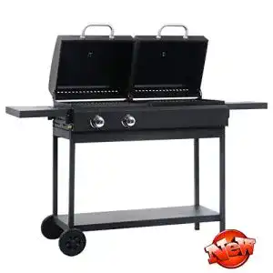 Kombigrill Jresboen Aktualisierte Version & Stärker mit 2 Brennern