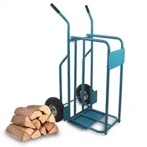 Kaminholzwagen BITUXX ® Brennholz Sackkarre Kaminholzkarre