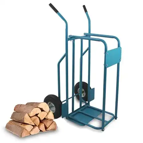 Kaminholzwagen BITUXX ® Brennholz Sackkarre Kaminholzkarre