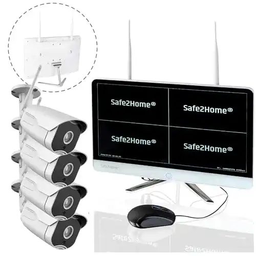 Alarmanlage mit Kamera Safe2Home Videoüberwachung Set Funk