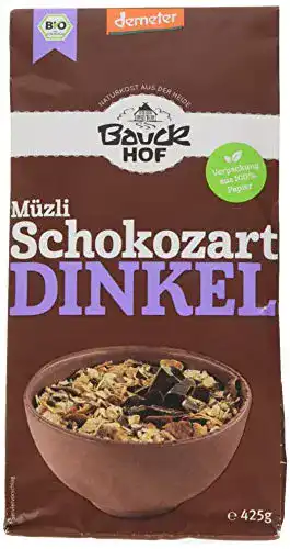Schoko-Müsli Bauckhof Bauck HOF DinkelMüsli Schokozart, 425g