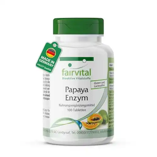Papain fairvital Papaya Enzym Tabletten, 100 Tabletten