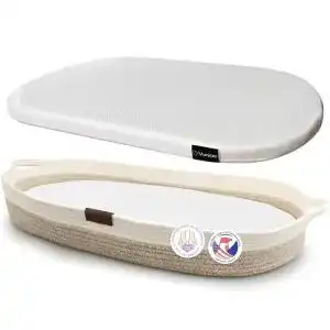 Moseskorb Yunioo deluxe Wickelauflage, Baby Wickelkorb