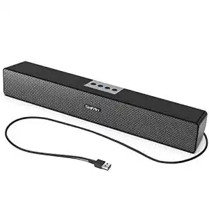 Soundbar unter 100 Euro Saiyin Soundbar for PC, 17 Inch 2 x 5 W