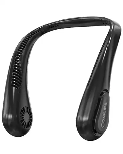 Nackenventilator COMLIFE Tragbar USB Ventilator, Mini, Schwarz