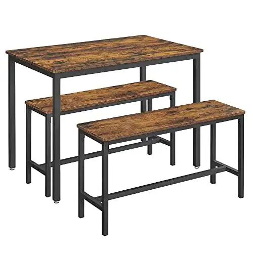 Essgruppe VASAGLE Esstisch, Küchentisch-Set, 110 x 70 x 75 cm