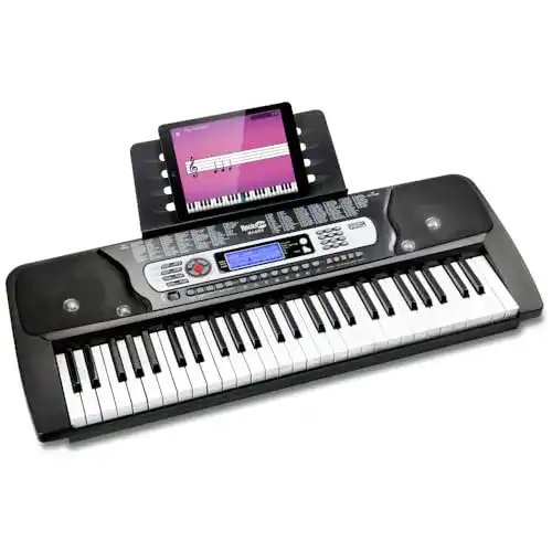 Kinderkeyboard RockJam 54 Tasten Keyboard Klavier mit Netzteil