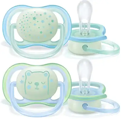 Leuchtschnuller Philips Avent ultra air Schnuller für die Nacht 0-6 Monate