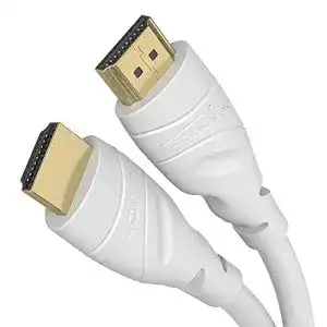 HDMI-Kabel KabelDirekt, 2 m, weißes 4K, Ultra-HD-Erlebnis