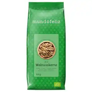 Bio-Walnüsse Mundo Feliz Walnushälften, Bio-Anbau, 3 x 300 g