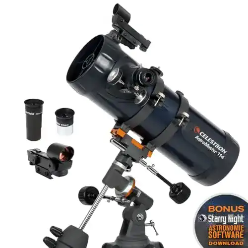 Spiegelteleskop Celestron AstroMaster 114EQ 50x, 7,71 kg