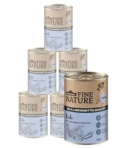 Dehner-Hundefutter Dehner Fine Nature Senior, Ente, 6 x 400 g