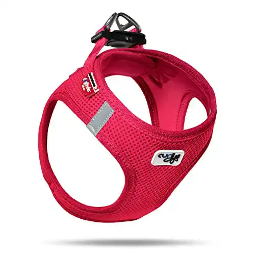 Welpengeschirr Curli Geschirr Vest Air-Mesh, rot, M(45 – 50 cm)
