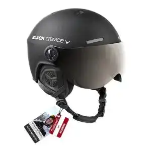 Snowboardhelm Black Crevice Skihelm mit Visier, Gstaad