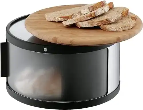 Brotkasten mit Schneidebrett WMF Gourmet, rund 32 x 13 cm