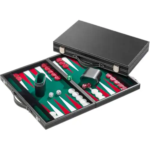 Backgammon-Koffer Philos 1732 Backgammon Filzinlet, medium