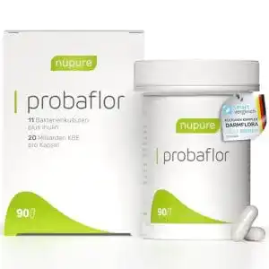 Probiotika nupure probaflor, 90 Kapseln + Inulin, 11 Stämme