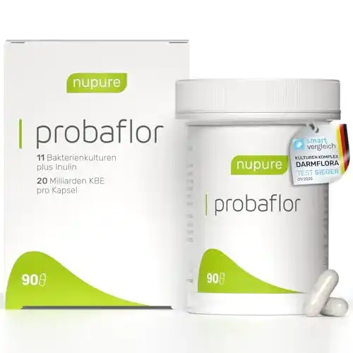 Probiotika nupure probaflor, 90 Kapseln + Inulin, 11 Stämme