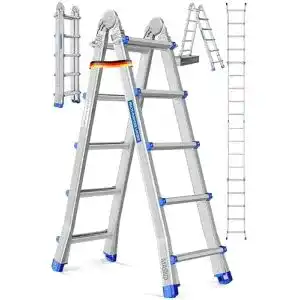 Aluleiter Masko ® Mehrzweckleiter 5,10m 4×5 Sprossen