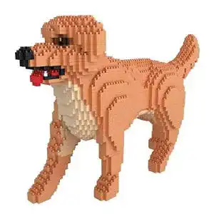 BlueBrixx BlueBrixx Hund: Golden Retriever (Diamond Blocks)