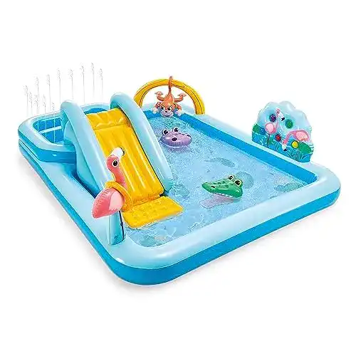 Planschbecken mit Rutsche Intex Jungle Adventure Play Center