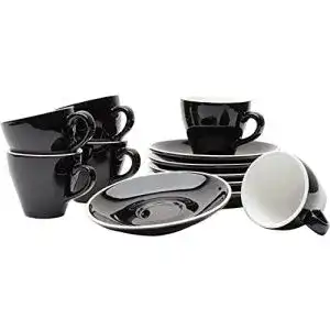 Espresso-Tassen Gastro Spirit, 12-teiliges Set, Schwarz, 90 ml