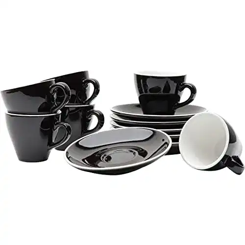 Die beste Espresso-Tassen Gastro Spirit, 12-teiliges Set, Schwarz, 90 ml 2026 Test Bestseller Espresso-Tassen Gastro Spirit, 12-teiliges Set, Schwarz, 90 ml