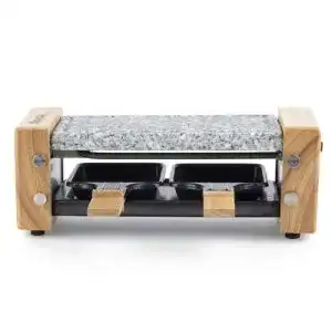 Raclette für 2 Personen H.Koenig WOD2 Raclette-Gerät, Holz