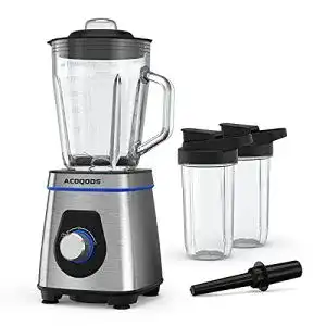 Standmixer Glas ACOQOOS mit 1.5 Liter Glasbehälter