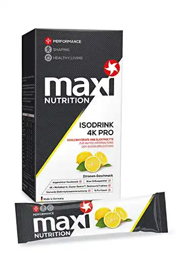 Isotonische Getränke MaxiNutrition Iso Drink – Zitrone, 4 x 330 g