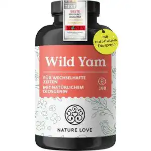 Yamswurzel-Kapseln Nature Love ® Wild Yam Kapseln, 180 Kapseln
