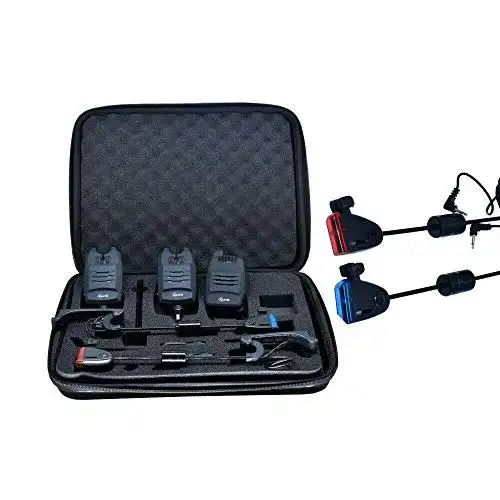 Funk-Bissanzeiger Carp On CarpOn® Funk Bissanzeiger Set 2+1,3+1,4+1 2 Angeln Bissalarm+1 Empfänger+2 Swinger