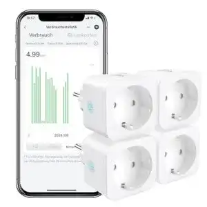 HomeKit-Steckdose Eightree WLAN Smart Steckdose, Alexa, 4er