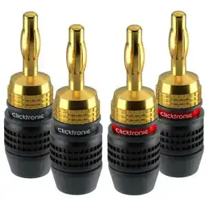 Bananenstecker Clicktronic Casual Bananen-Stecker SimpleLock