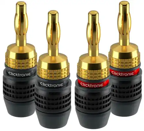 Bananenstecker Clicktronic Casual Bananen-Stecker SimpleLock