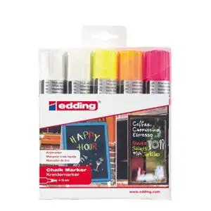 Kreidestifte edding 4090 Kreidemarker – Farbe: 5er-Set