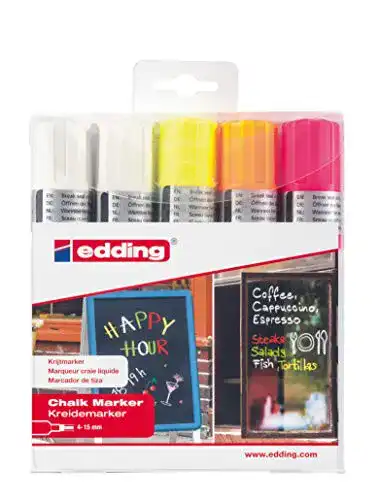 Kreidestifte edding 4090 Kreidemarker – Farbe: 5er-Set