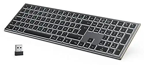 Seenda-Tastatur seenda 2,4G Beleuchtete Funktastatur