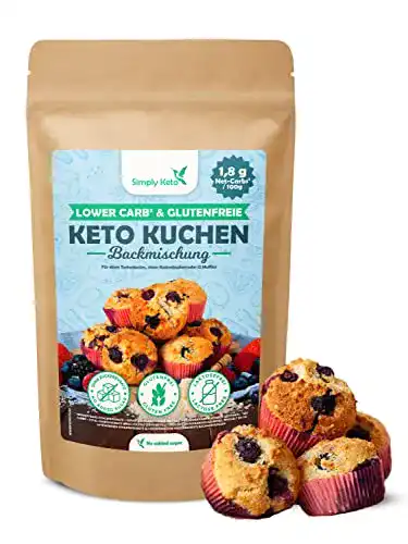 Kuchen-Backmischung Simply Keto Low Carb Cake Mix 12 Muffins
