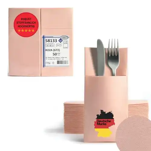 Bestecktaschen Aroba Airlaid 50 Airlaid Besteckservietten