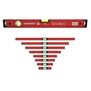 Wasserwaagen-Set DEWEPRO 9-tlg. Profi-Set Aluminium